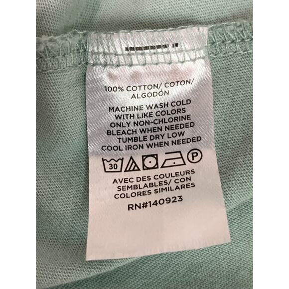 XS Loft Womens Mint Green Loose Fit Tshirt Scoop Neck Soft - Picture 8 of 8